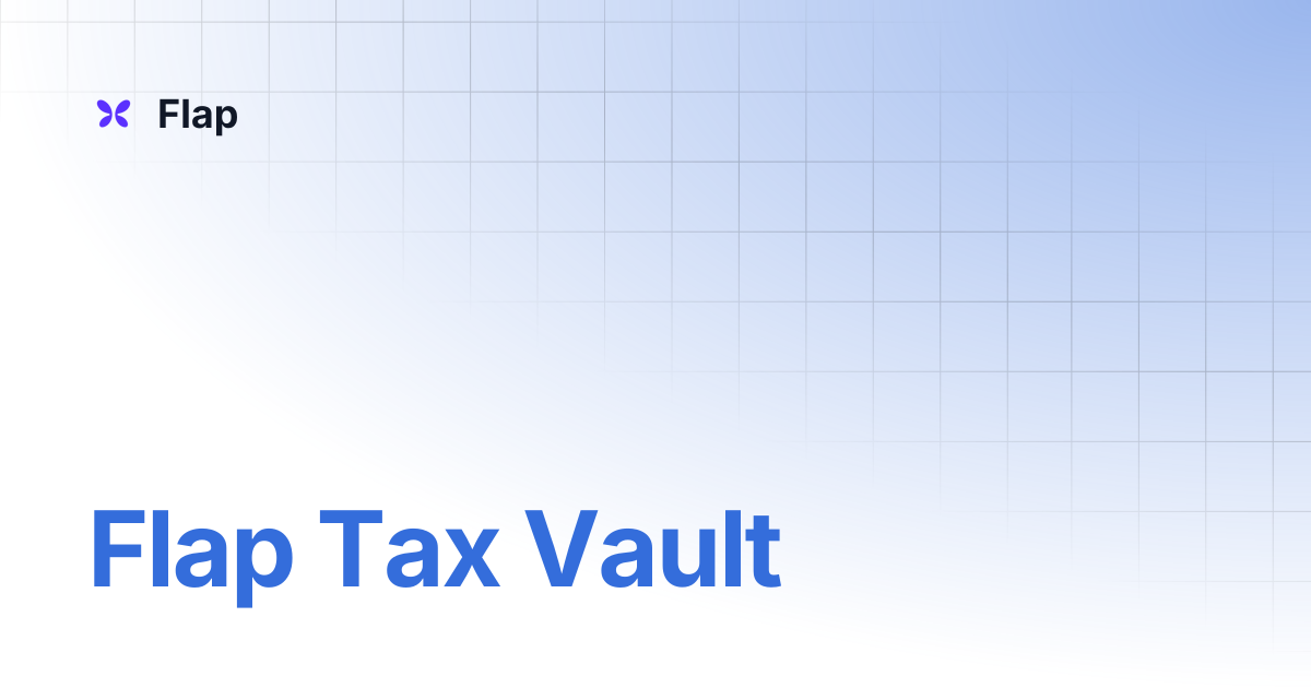 Flap Tax Vault | Flap